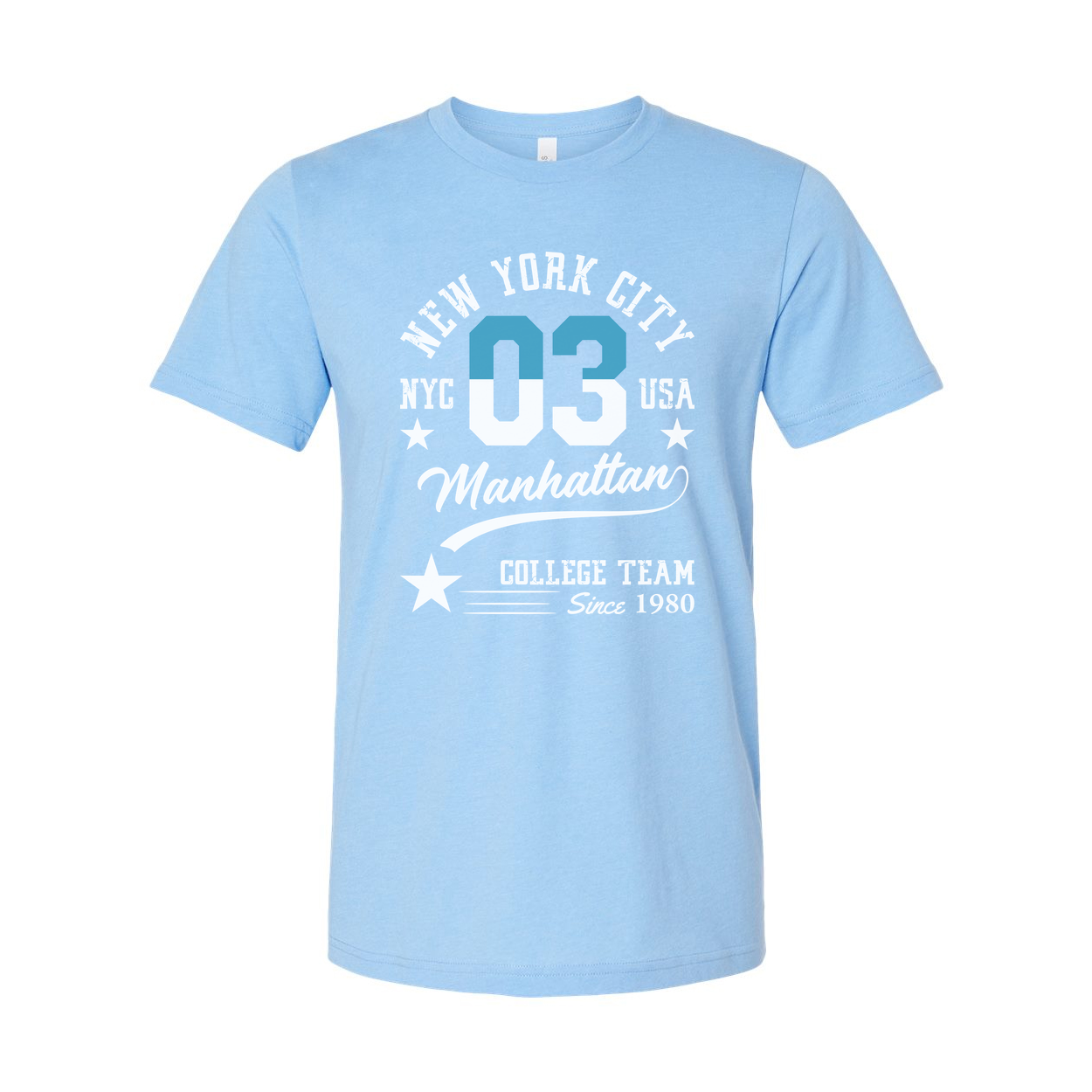 Unisex Graphic T Shirt With New York City 03 Manhattan College Team Since 1980