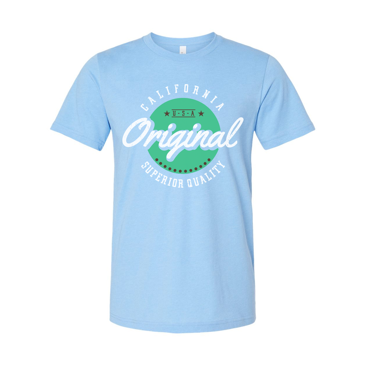 California Original Unisex Graphic T Shirt With Green Circular Badge And Superior Quality