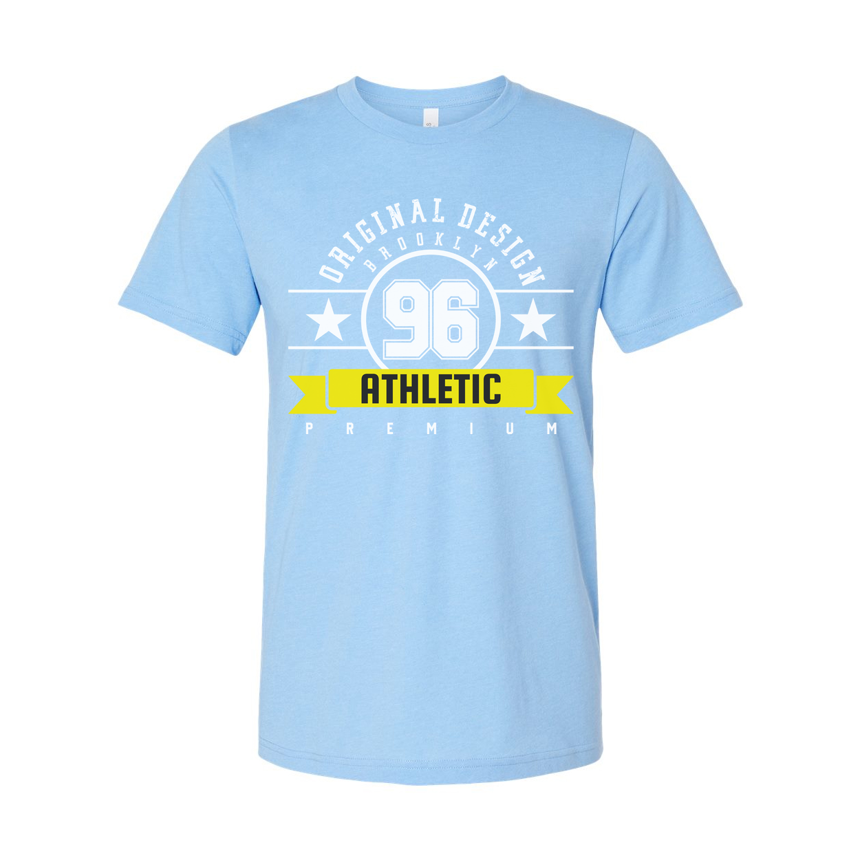 Athletic Premium Graphic T Shirt With Original Design 96 Brooklyn Circle And Stars
