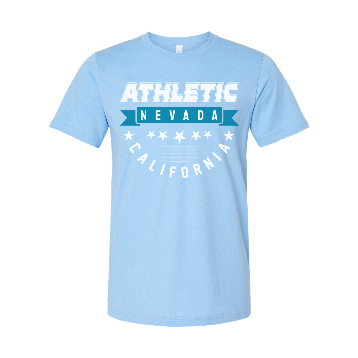 Athletic Nevada California Graphic Tee Unisex Short Sleeve T Shirt For Men Women