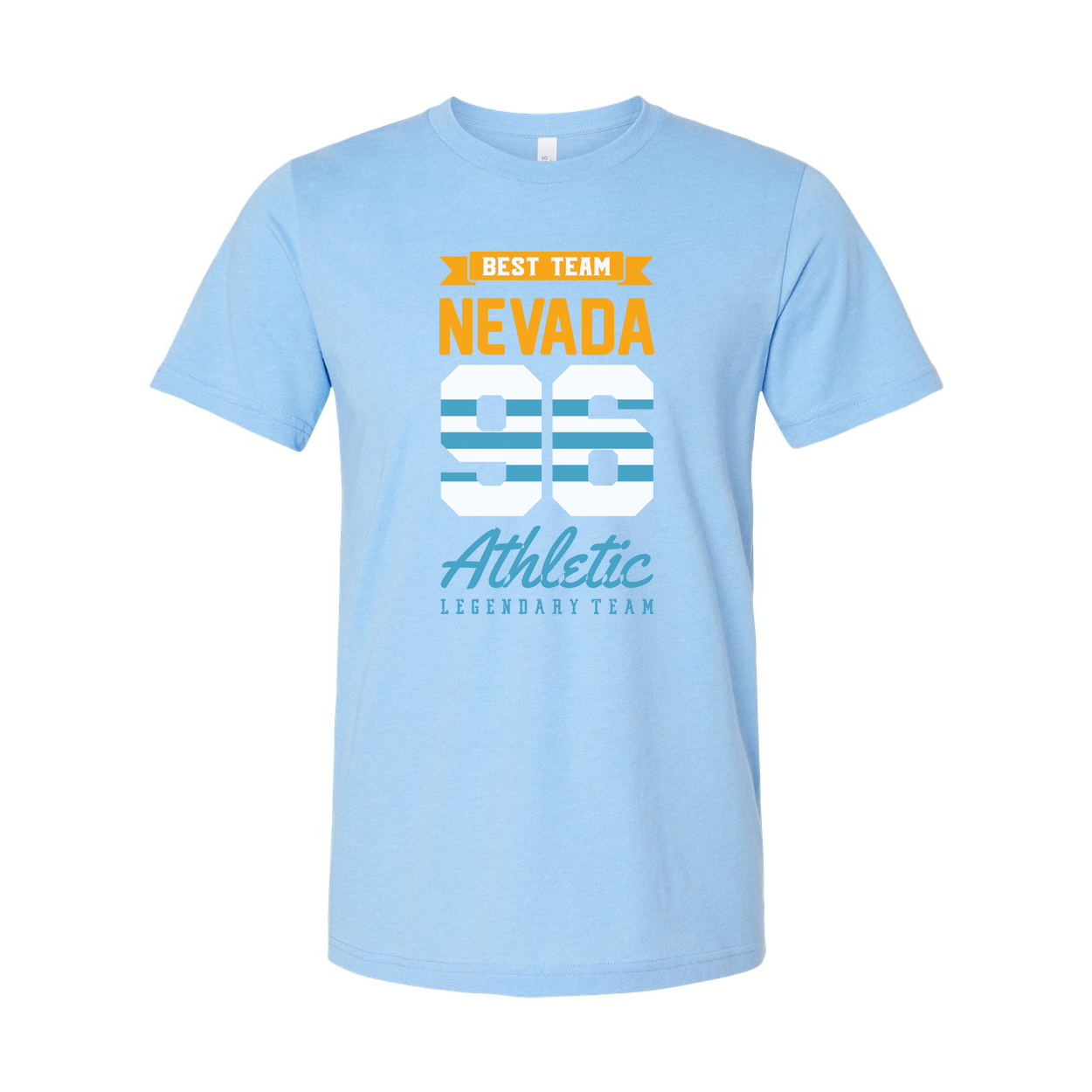 Nevada 56 Athletic Best Team Graphic T Shirt For Unisex Short Sleeve Casual Tee