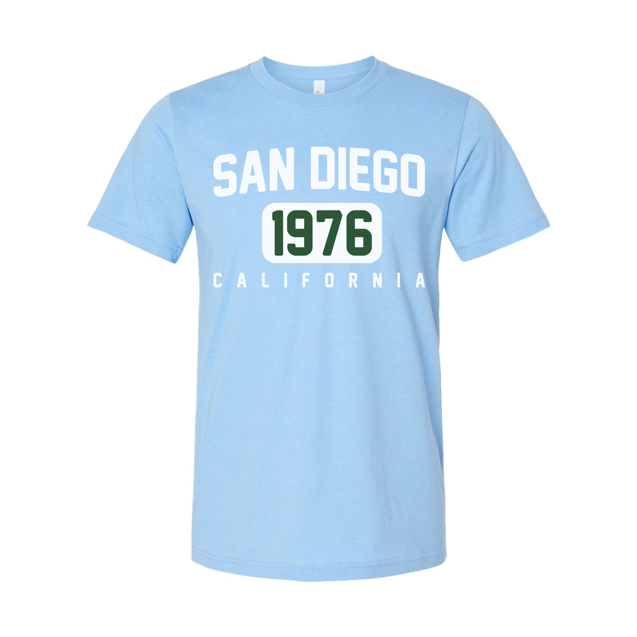 San Diego California 1976 Vintage Graphic Tee Unisex Short Sleeve Cotton T Shirt Classic