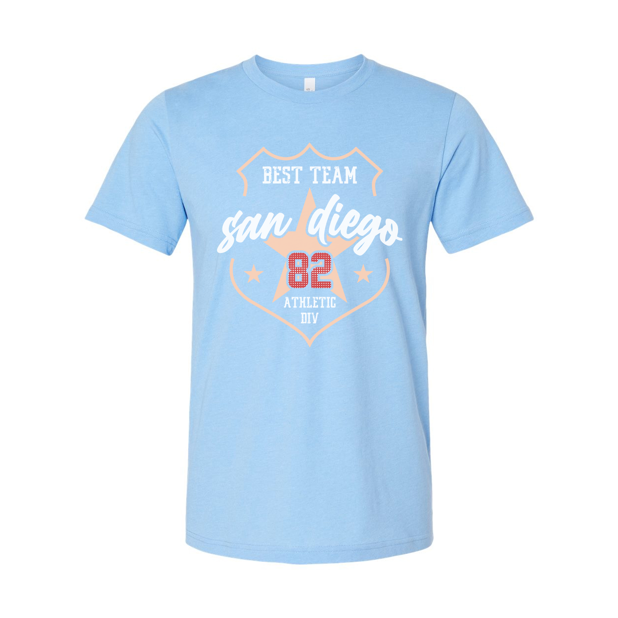 San Diego 82 Best Team Graphic T Shirt Unisex Shield Logo Athletic Tee For Men And Women