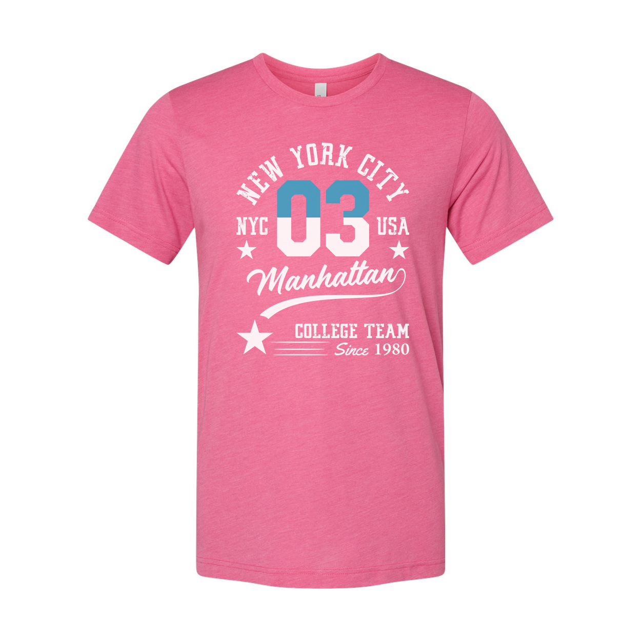 Unisex Graphic T Shirt With New York City 03 Manhattan College Team Since 1980