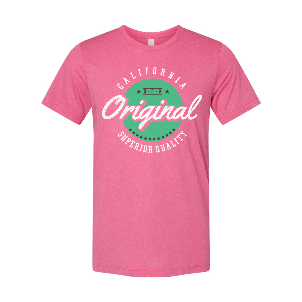 California Original Unisex Graphic T Shirt With Green Circular Badge And Superior Quality
