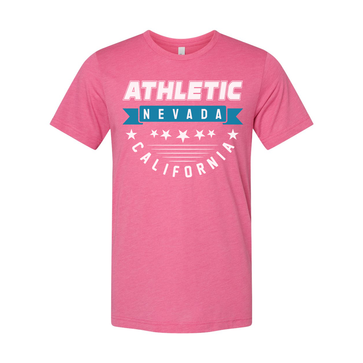 Athletic Nevada California Graphic Tee Unisex Short Sleeve T Shirt For Men Women