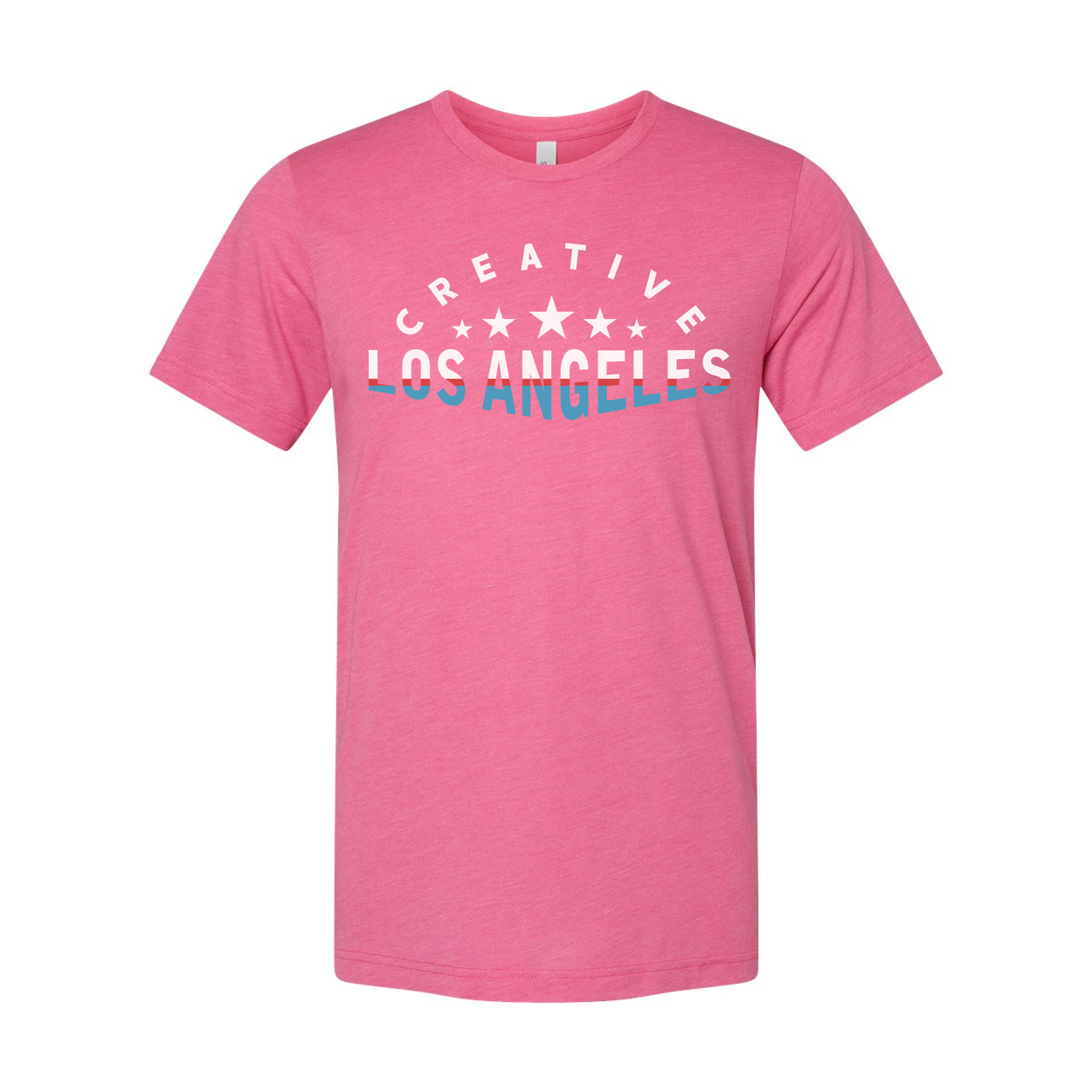 Creative Los Angeles Unisex Graphic T Shirt With Bold Text Design And Stars Soft Cotton Everyday Wear
