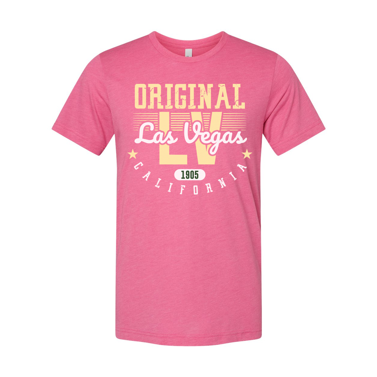 Original Las Vegas California Unisex Graphic T Shirt With Vintage 1905 Era Style Design