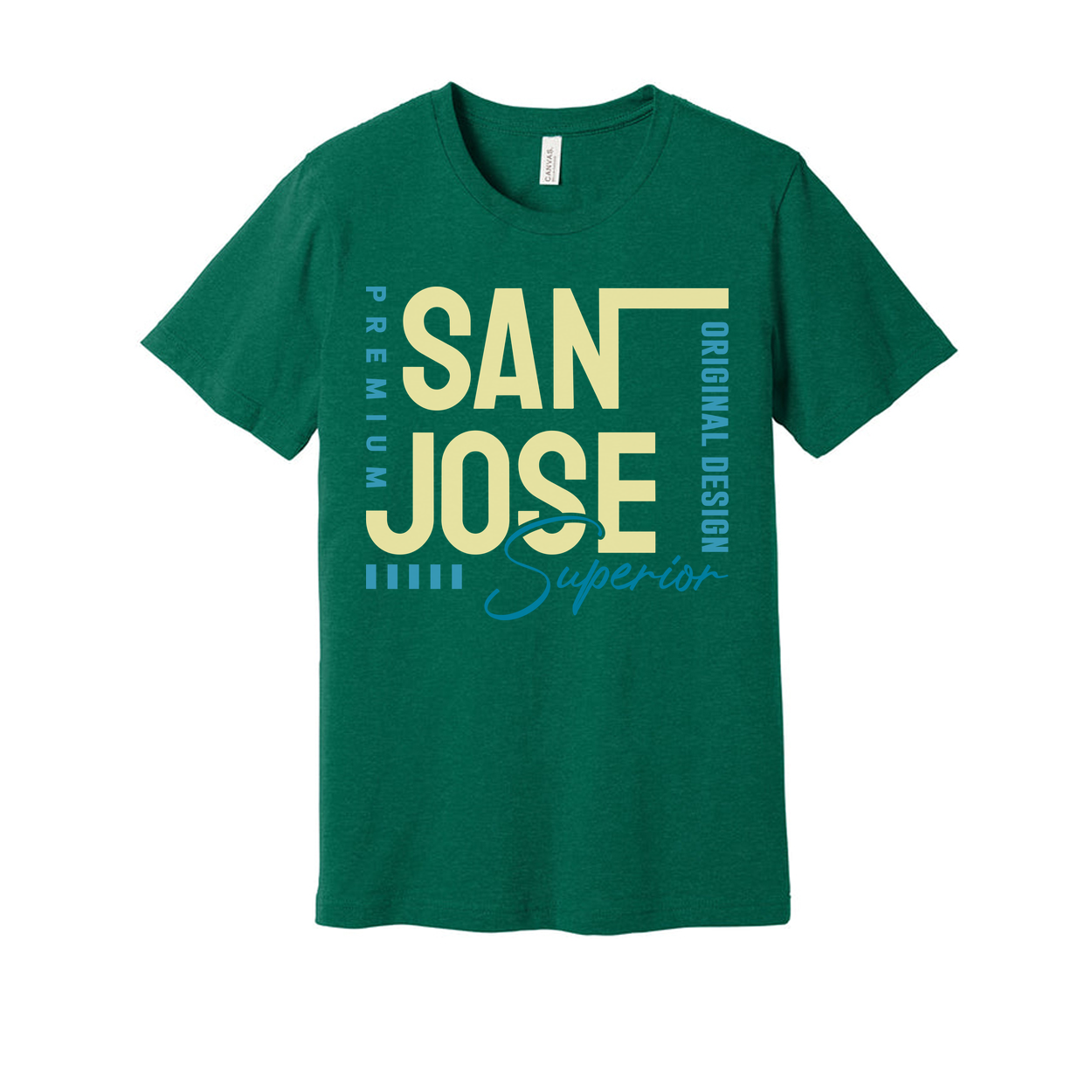 San Jose Premium Unisex T Shirt Original Design With Superior Script Graphic Soft Cotton Fabric