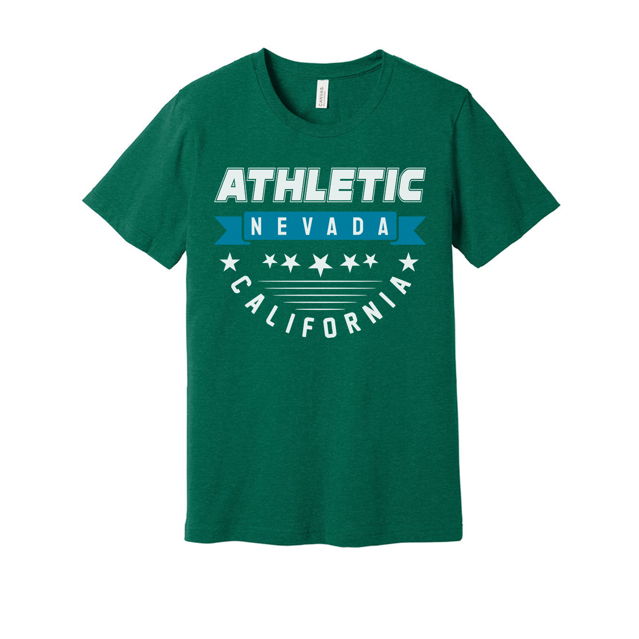Athletic Nevada California Graphic Tee Unisex Short Sleeve T Shirt For Men Women