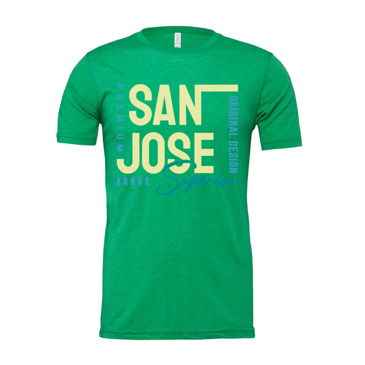 San Jose Premium Unisex T Shirt Original Design With Superior Script Graphic Soft Cotton Fabric