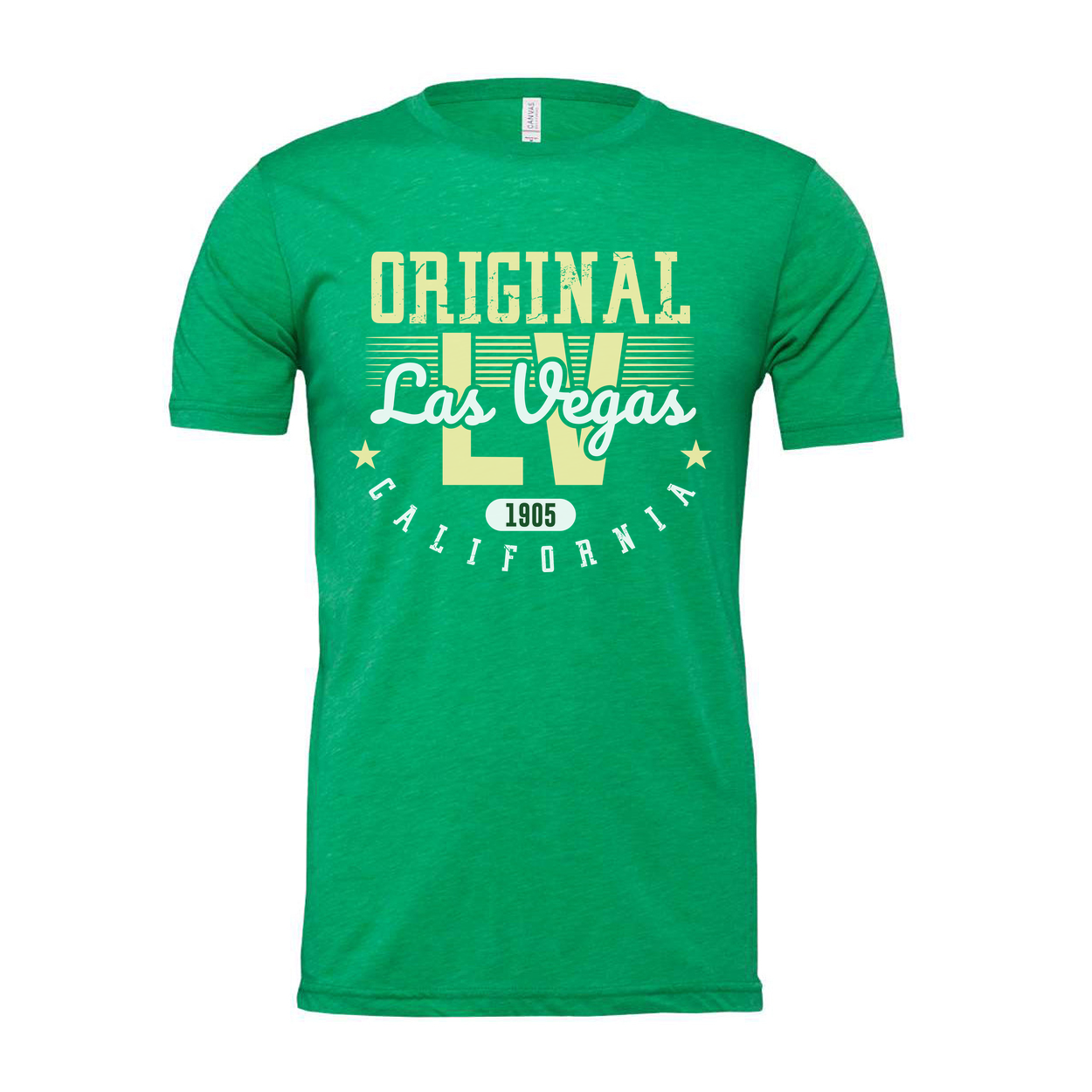 Original Las Vegas California Unisex Graphic T Shirt With Vintage 1905 Era Style Design