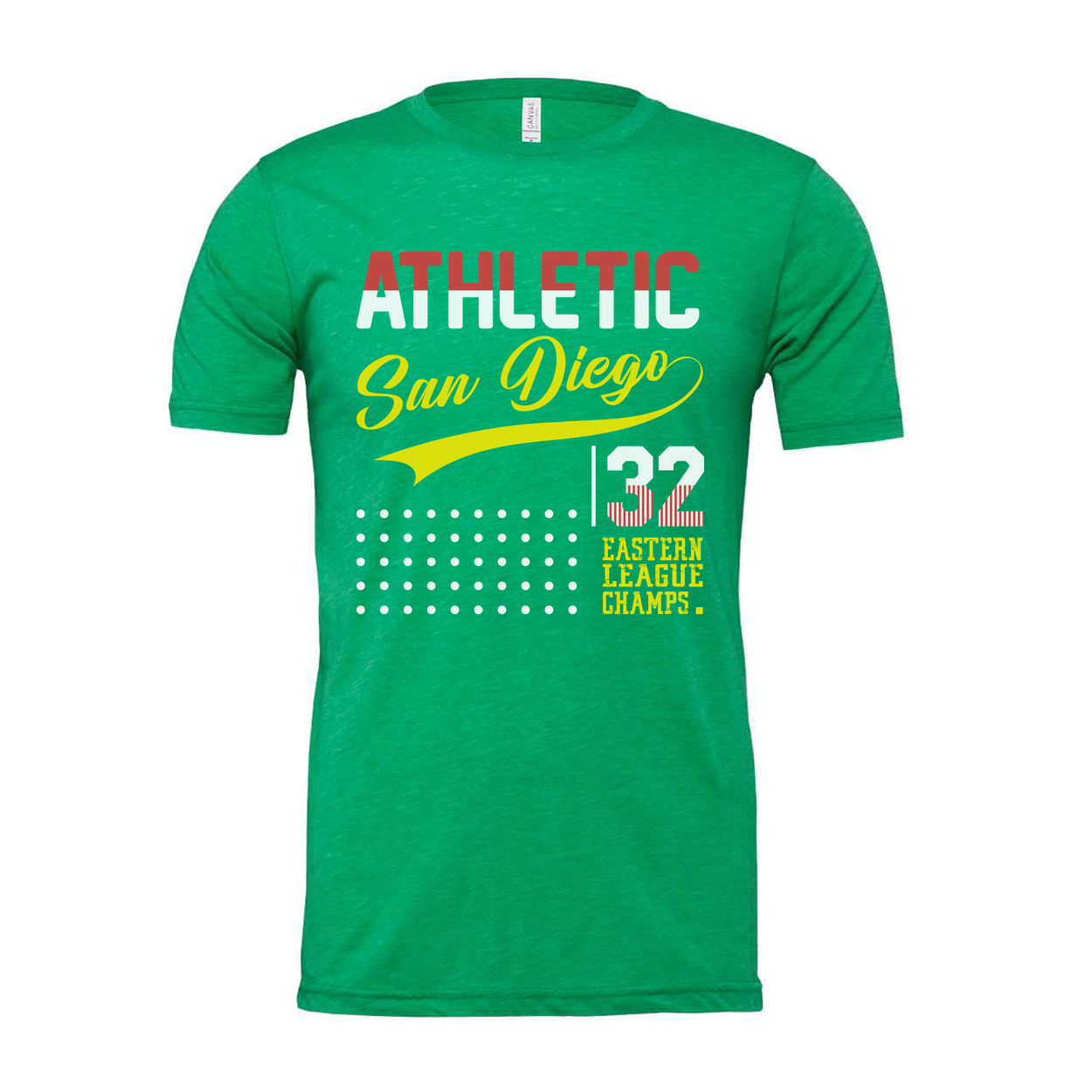 Athletic San Diego 32 Eastern League Champs Graphic T Shirt For Unisex Tee