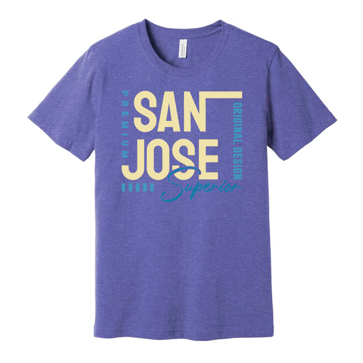 San Jose Premium Unisex T Shirt Original Design With Superior Script Graphic Soft Cotton Fabric