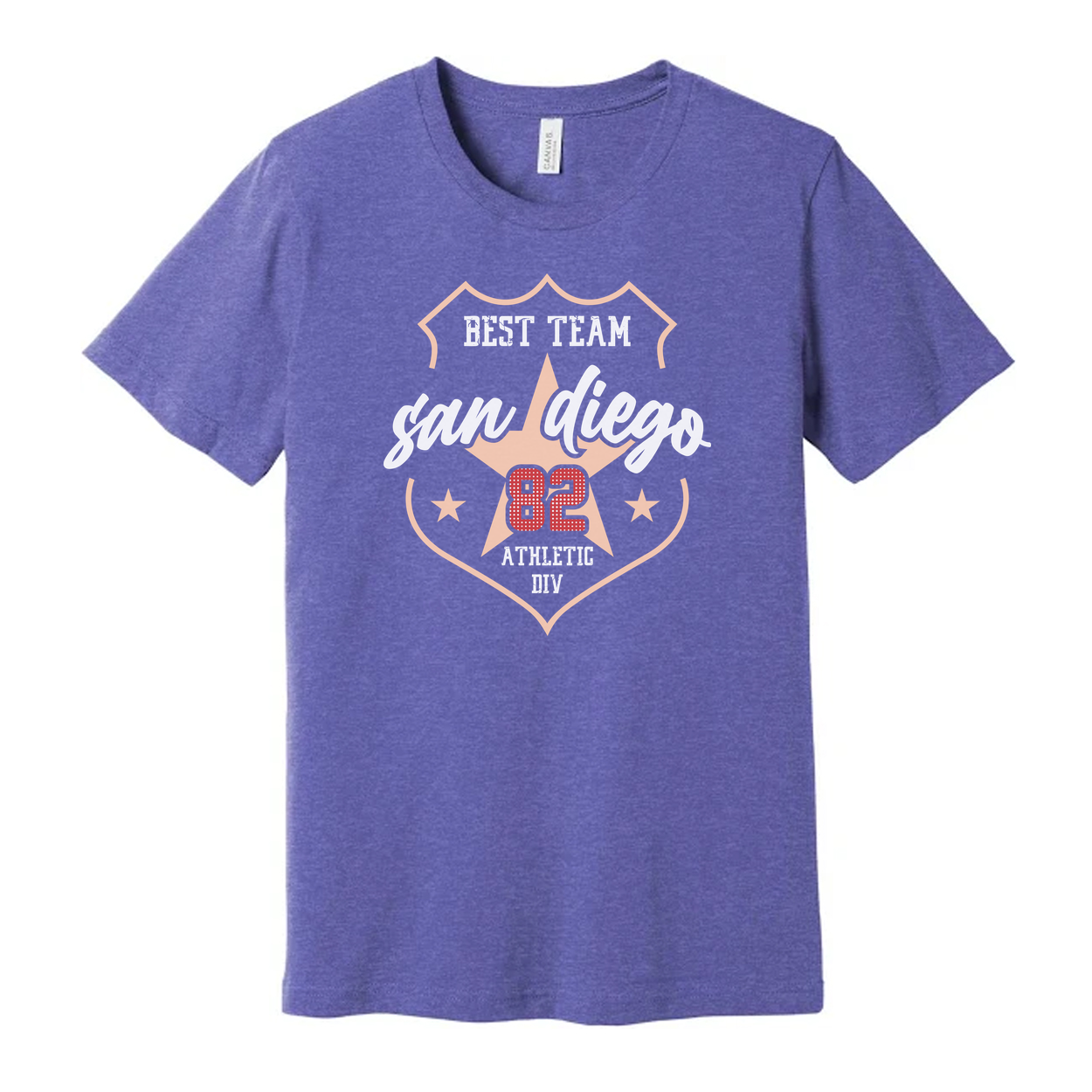 San Diego 82 Best Team Graphic T Shirt Unisex Shield Logo Athletic Tee For Men And Women