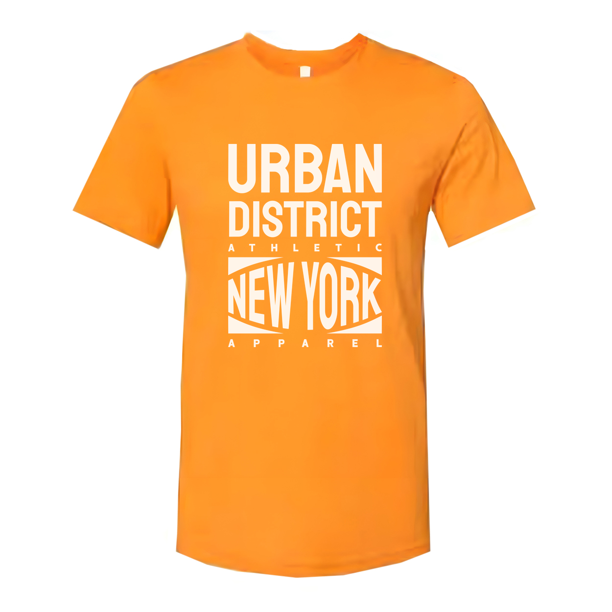 Urban District Athletic New York Apparel Unisex Short Sleeve Cotton T Shirt Graphic Logo