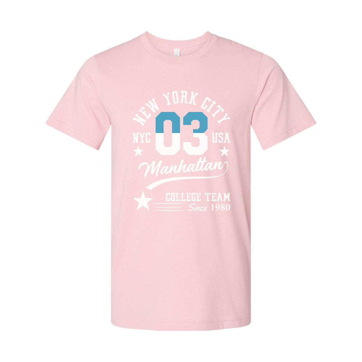 Unisex Graphic T Shirt With New York City 03 Manhattan College Team Since 1980