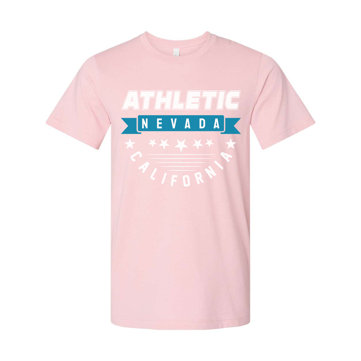 Athletic Nevada California Graphic Tee Unisex Short Sleeve T Shirt For Men Women