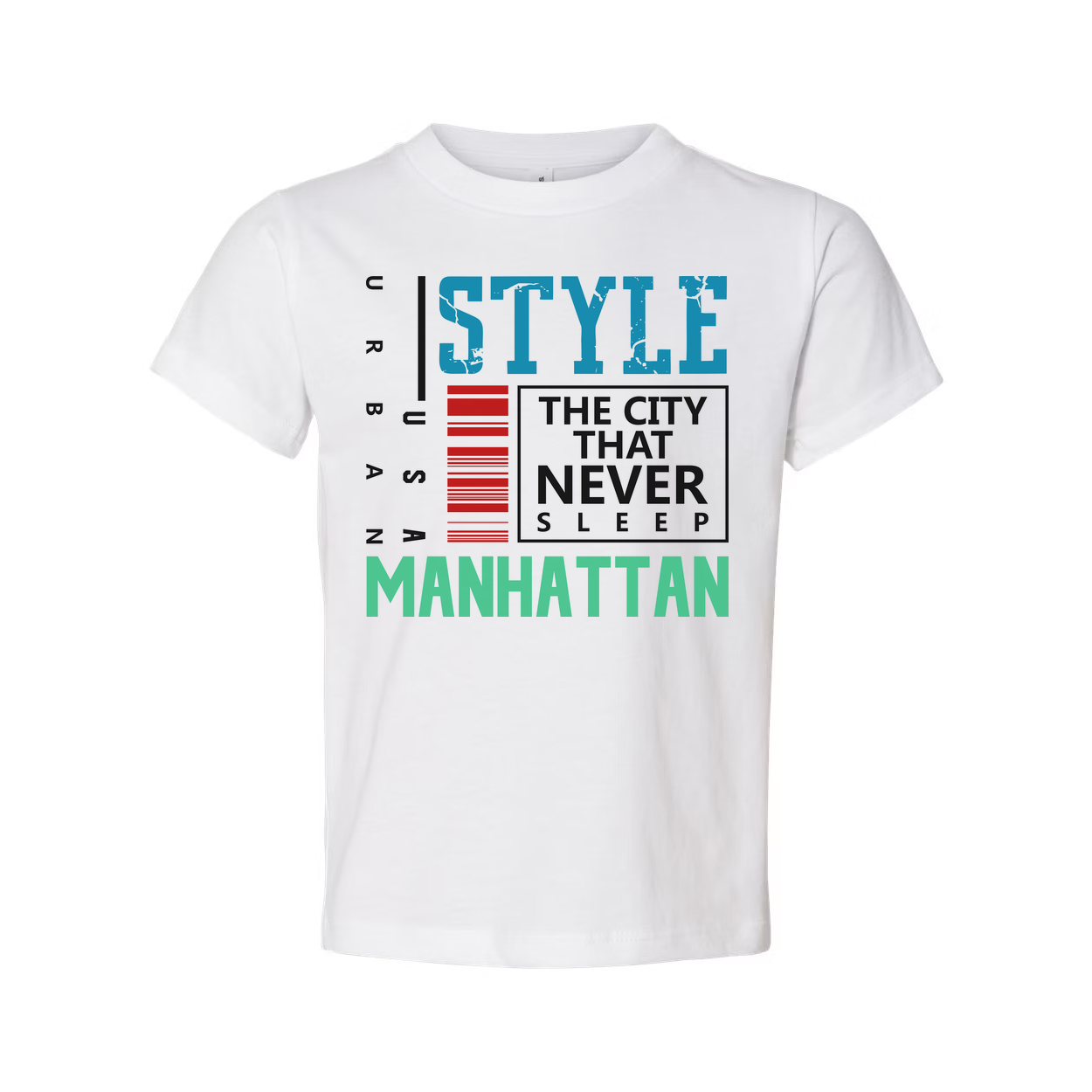 Urban Manhattan Graphic T Shirt With Style The City That Never Sleep Design For Casual Streetwear