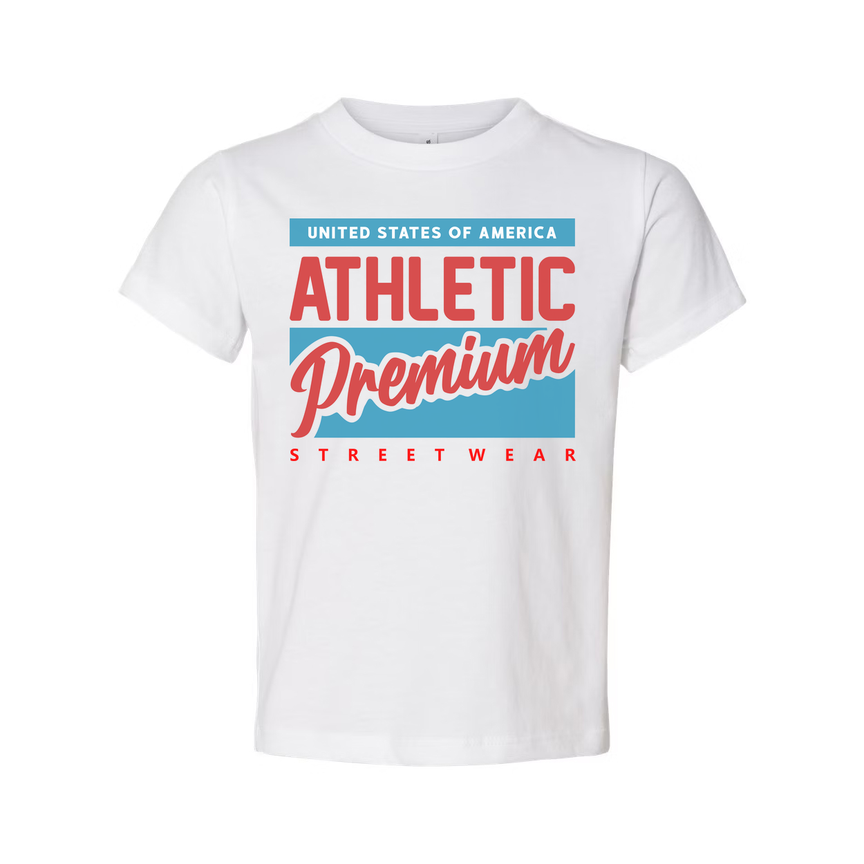 United States Of America Athletic Premium Streetwear Graphic T Shirt For Unisex Adults