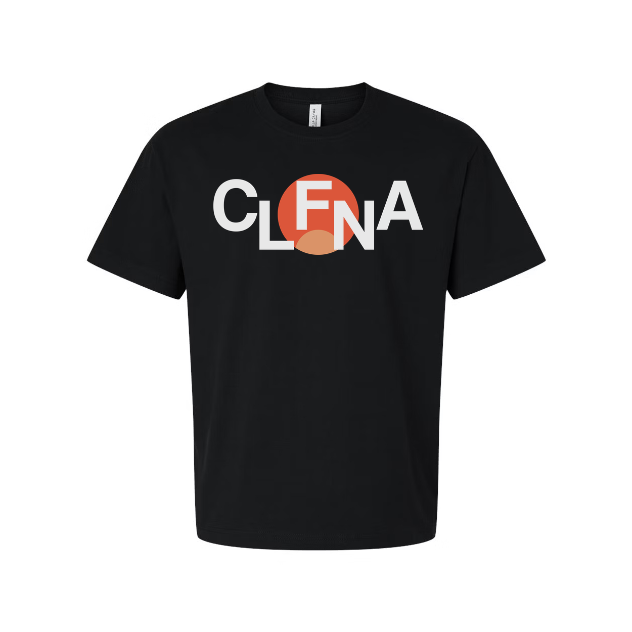 Unisex Graphic Logo T Shirt With CLFNA Circle Design in Orange Accent For Everyday Wear