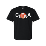 Unisex Graphic Logo T Shirt With CLFNA Circle Design in Orange Accent For Everyday Wear