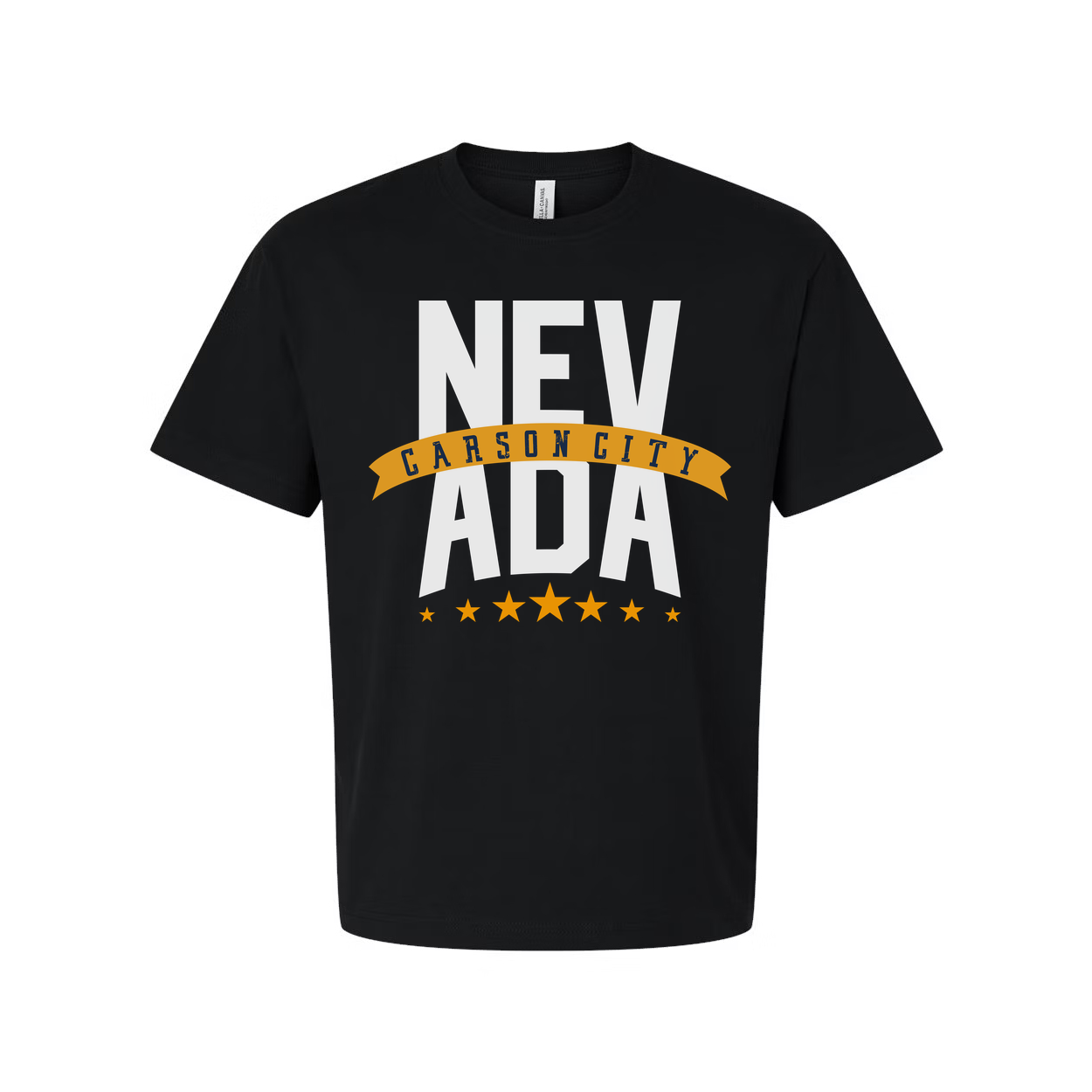 Nevada Carson City Banner Graphic T Shirt For Men And Women Unisex Tee With City Emblem