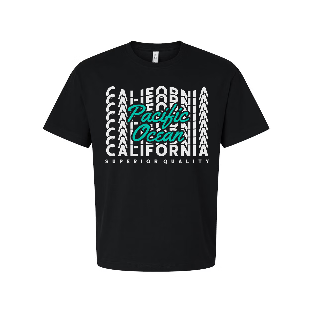 Pacific Ocean California Graphic Tee for Unisex Short Sleeve Everyday Style and Beachwear