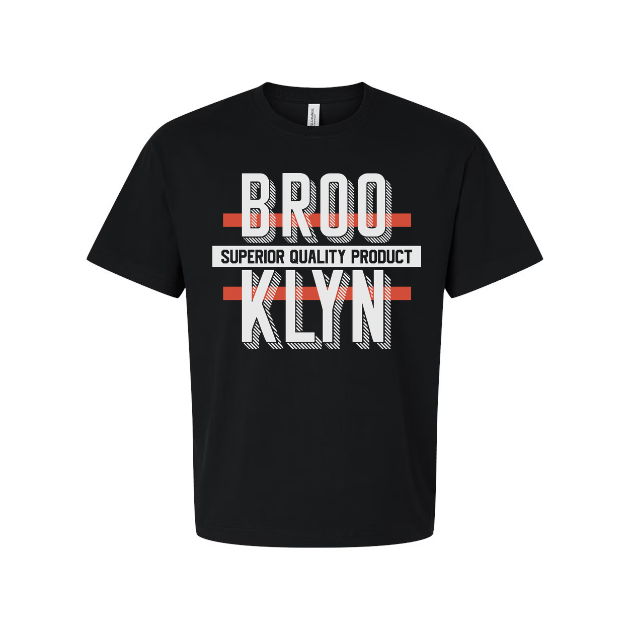 Brooklyn Unisex Graphic T Shirt With Bold Layered Text Design For Streetwear And Everyday Casual