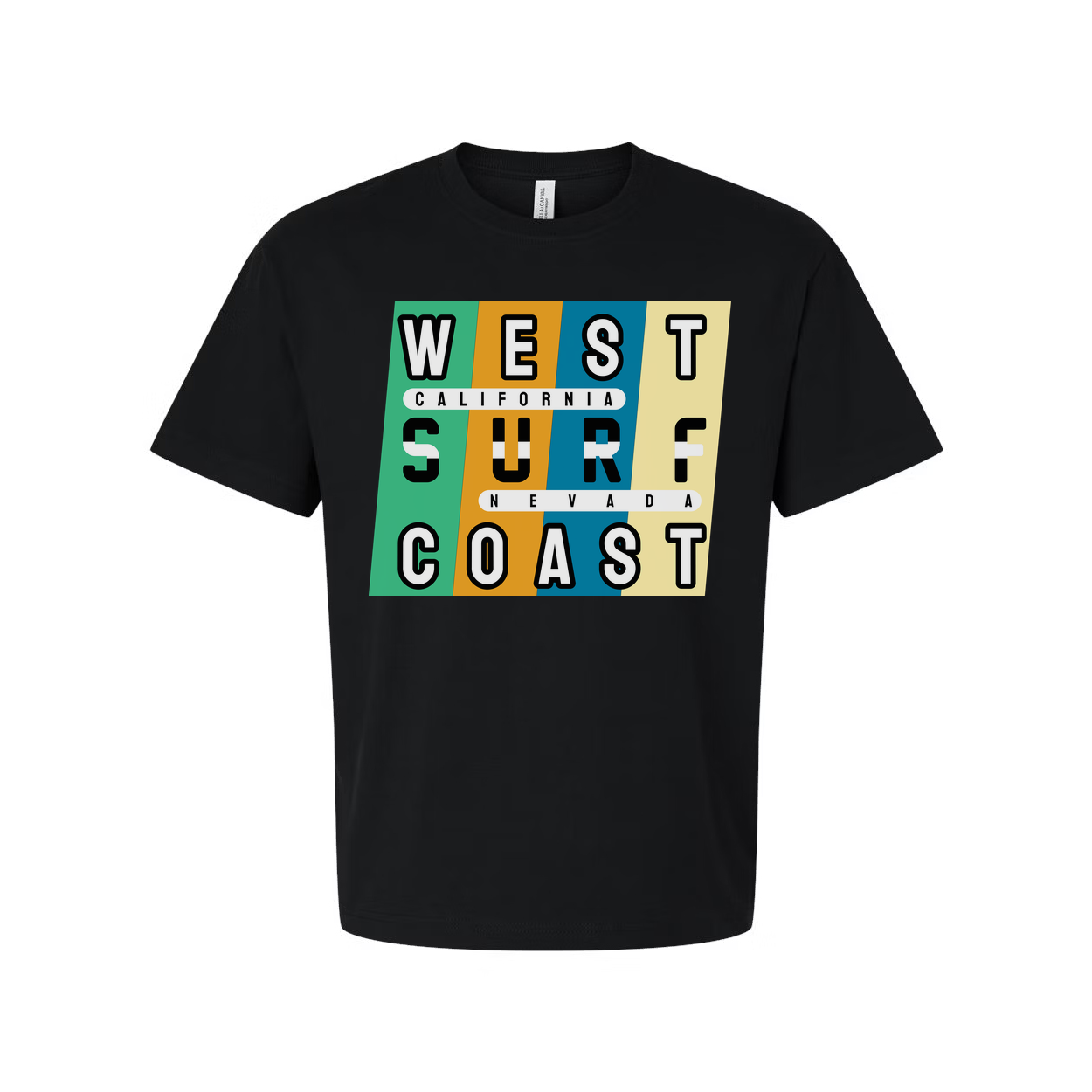 Unisex West Coast Surf Graphic T Shirt
