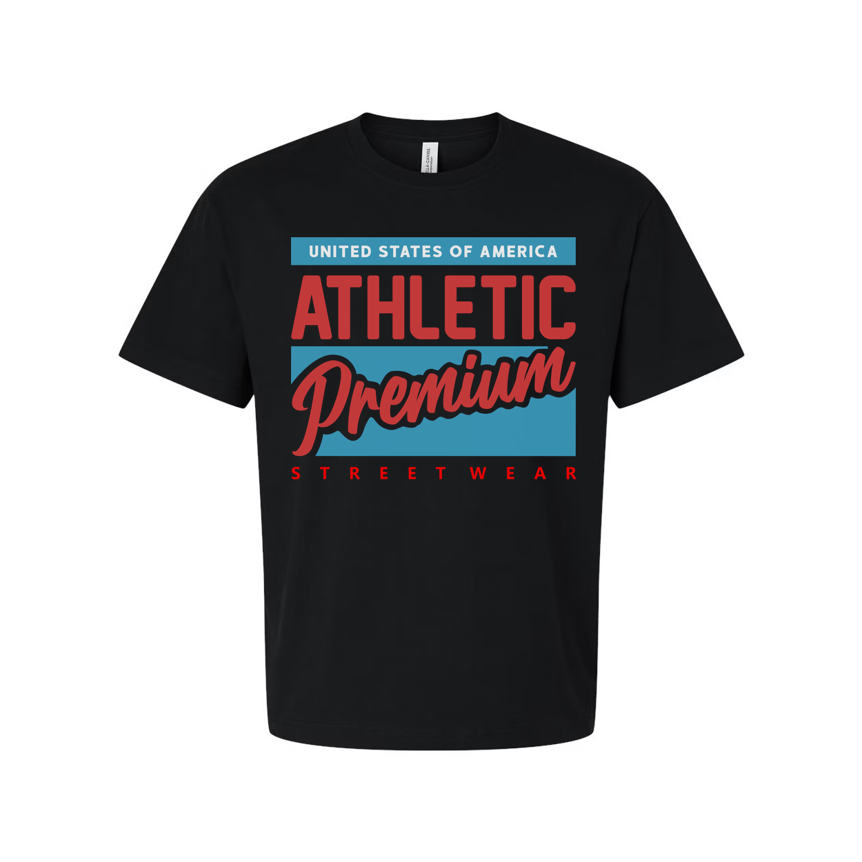 United States Of America Athletic Premium Streetwear Graphic T Shirt For Unisex Adults