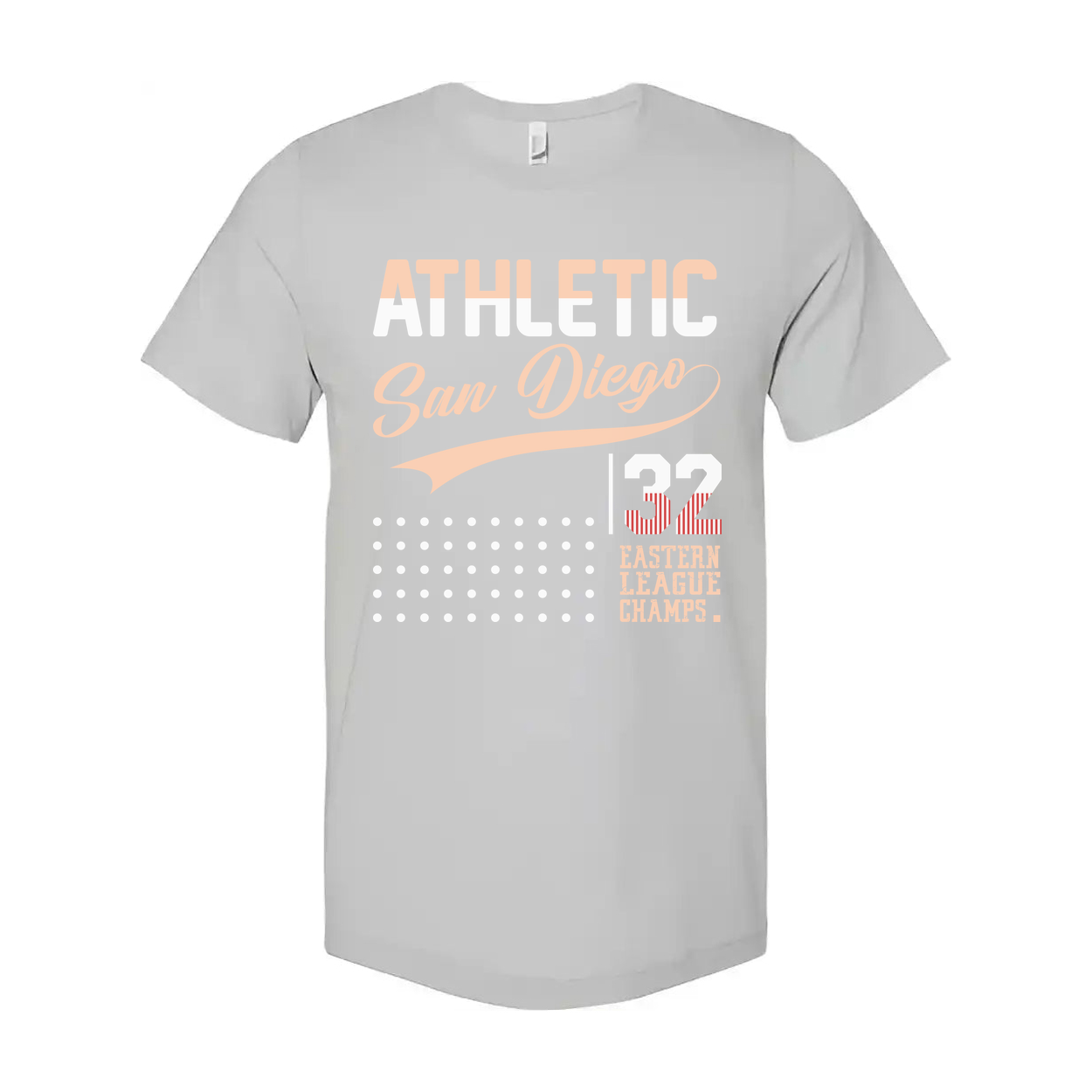 Athletic San Diego 32 Eastern League Champs Unisex Graphic Tee With Vintage Script Design