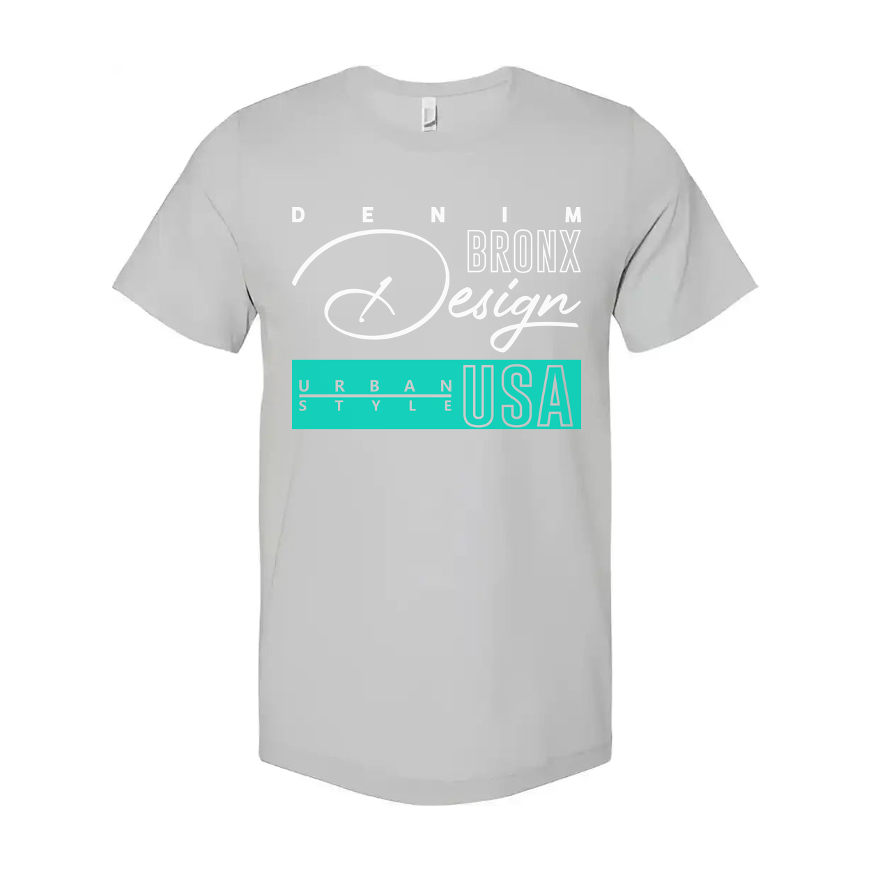 Urban Style USA Graphic T Shirt With Denim Bronx Design For Unisex Casual Wear And USA Theme