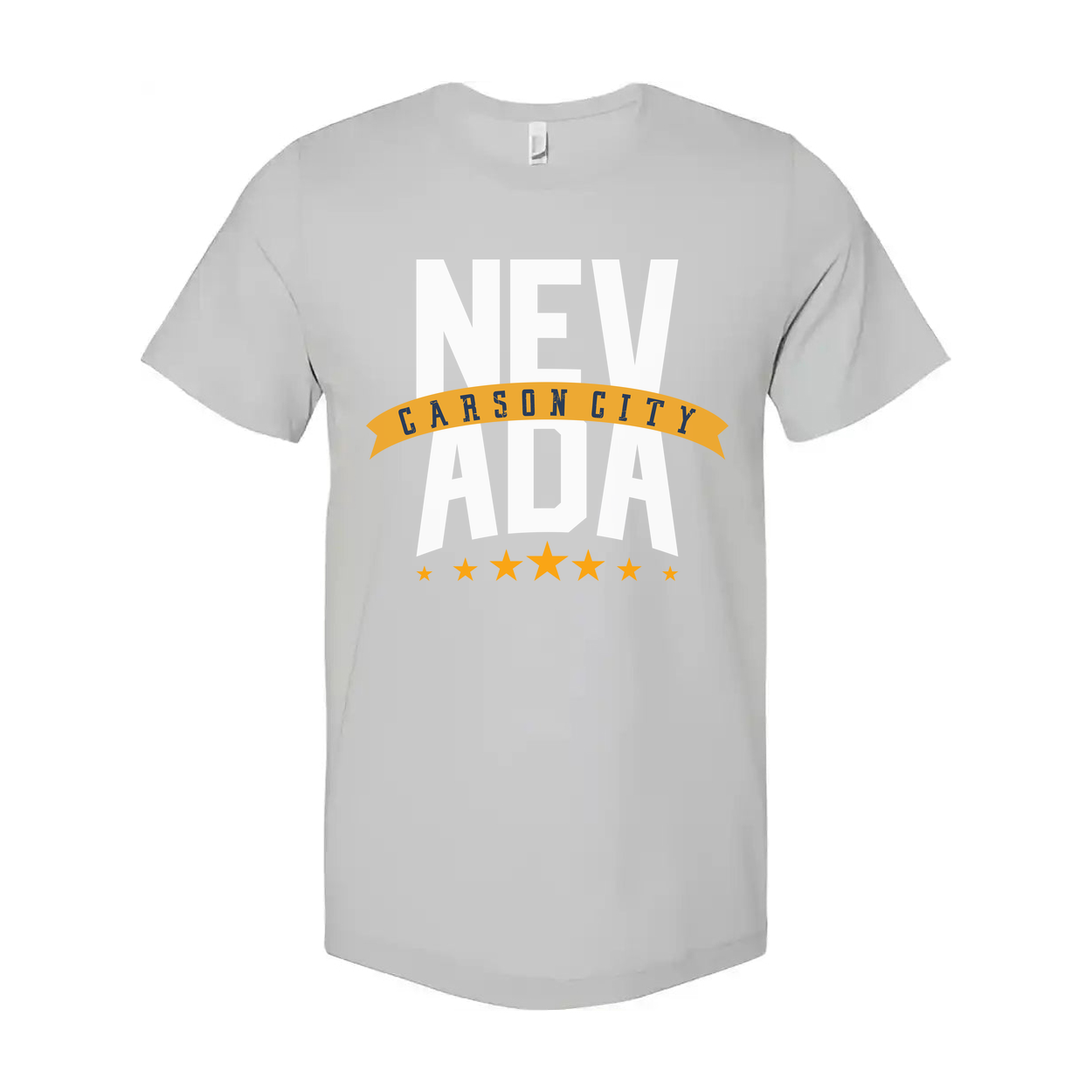 Nevada Carson City Banner Graphic T Shirt For Men And Women Unisex Tee With City Emblem