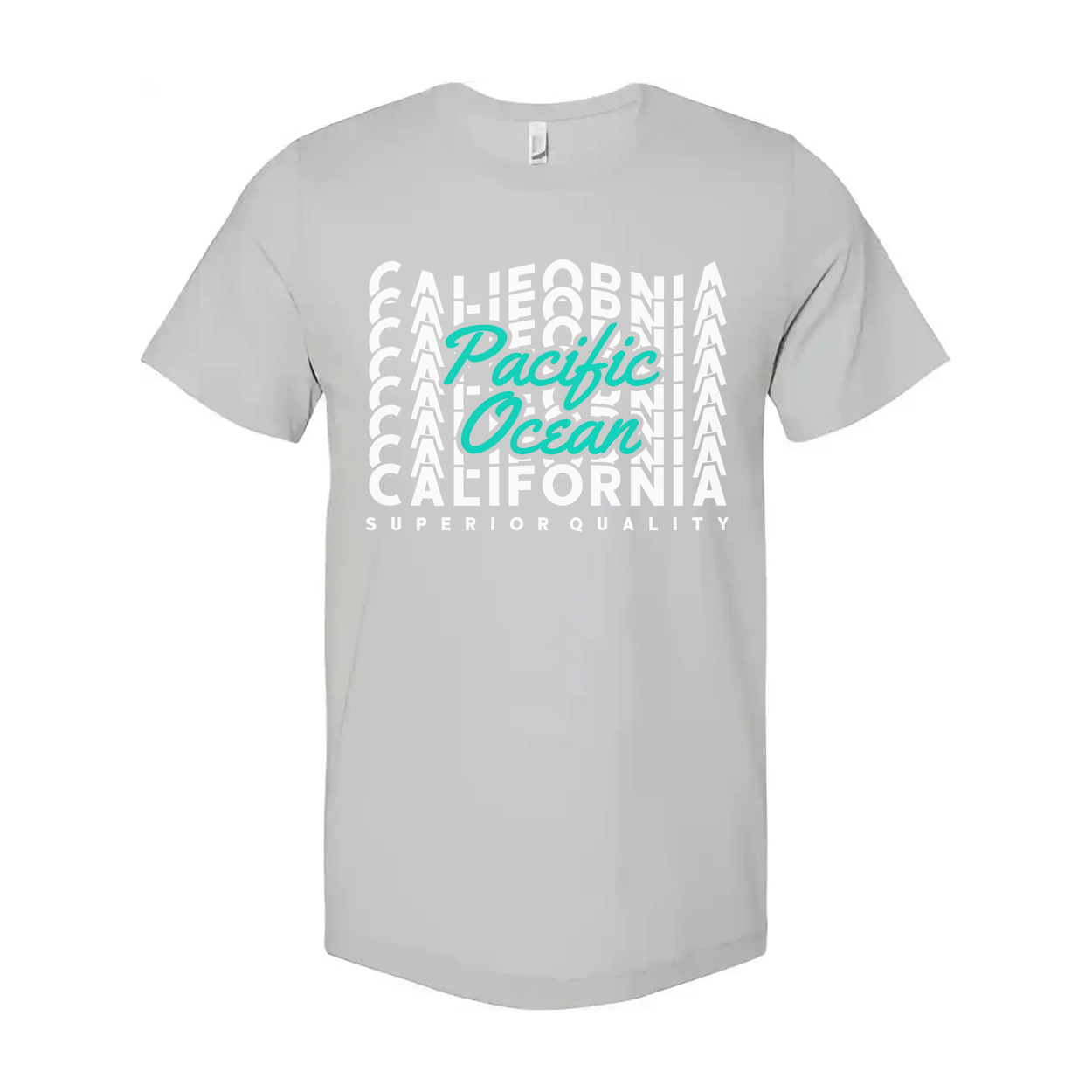 Pacific Ocean California Graphic Tee for Unisex Short Sleeve Everyday Style and Beachwear