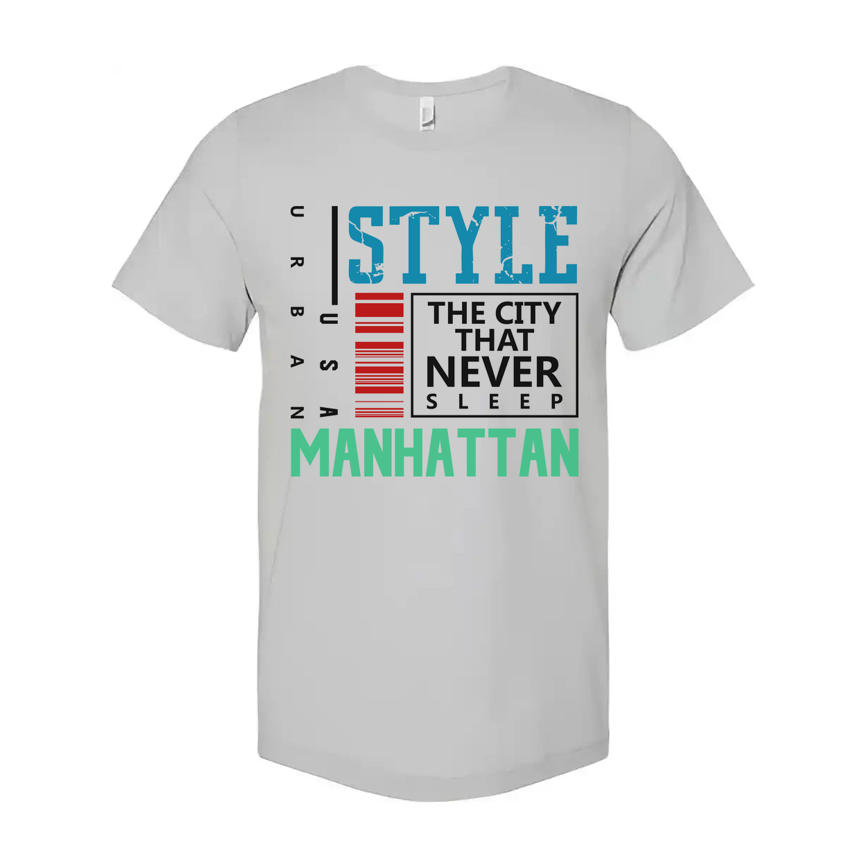 Urban Manhattan Graphic T Shirt With Style The City That Never Sleep Design For Casual Streetwear