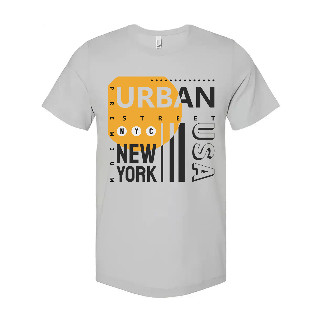 Unisex Urban Street Graphic Tee Featuring New York City Style and USA Emblem Design