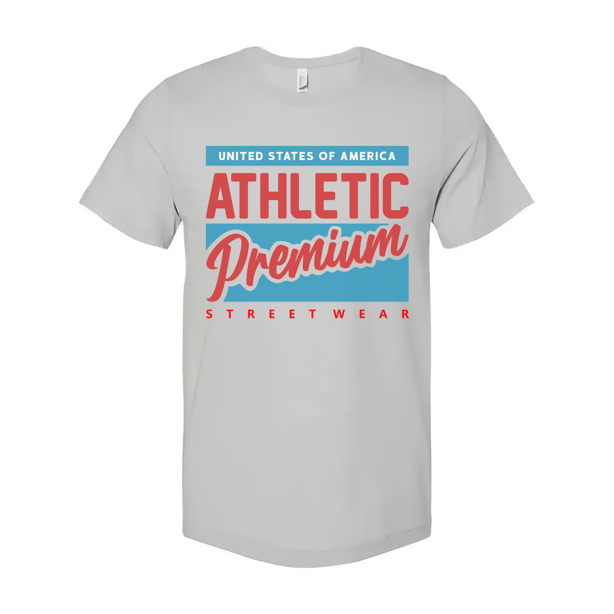 United States Of America Athletic Premium Streetwear Graphic T Shirt For Unisex Adults