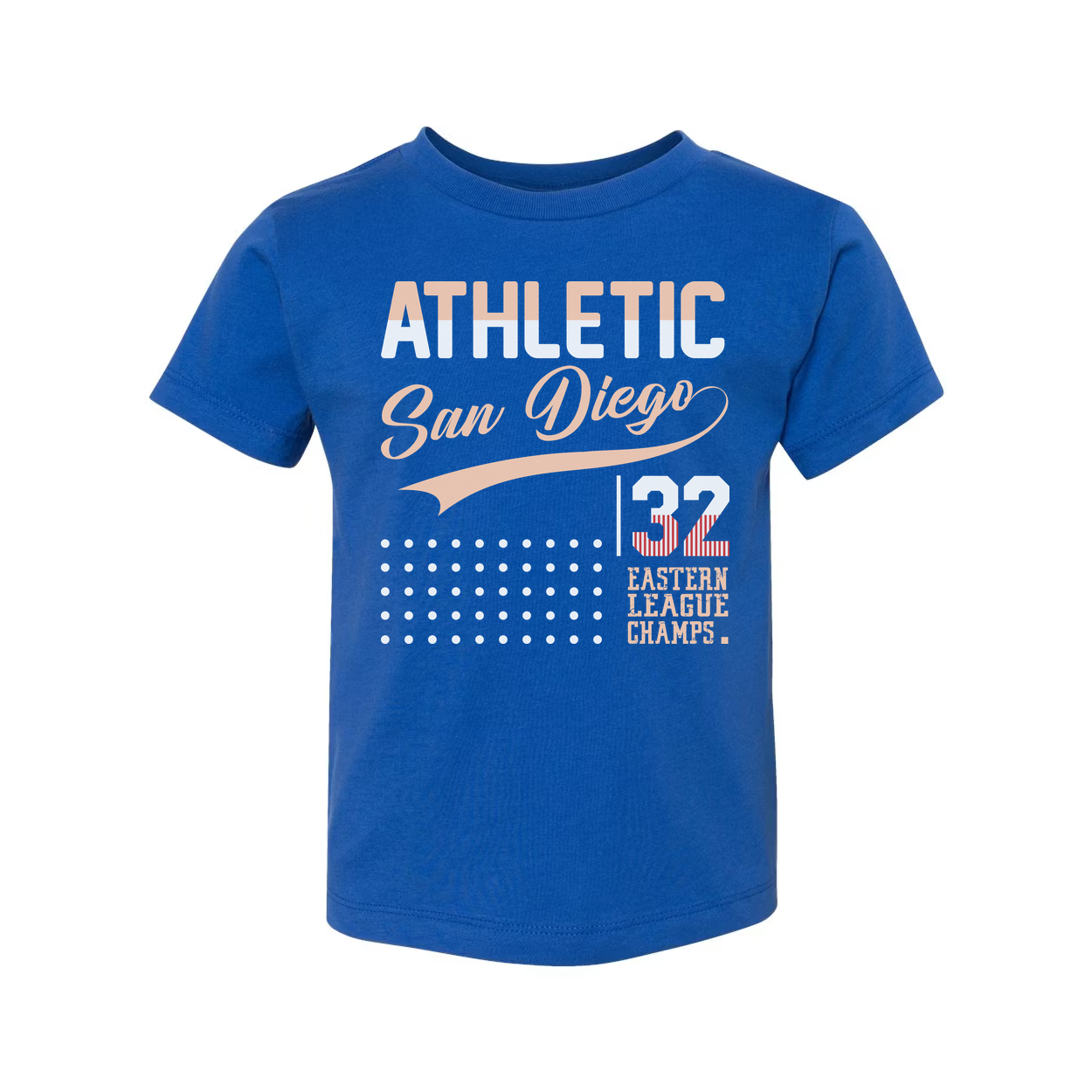 Athletic San Diego 32 Eastern League Champs Unisex Graphic Tee With Vintage Script Design