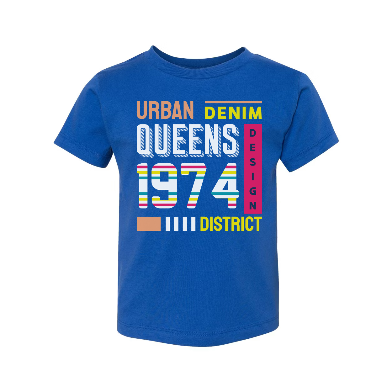 Urban Denim Queens 1974 District Design T Shirt