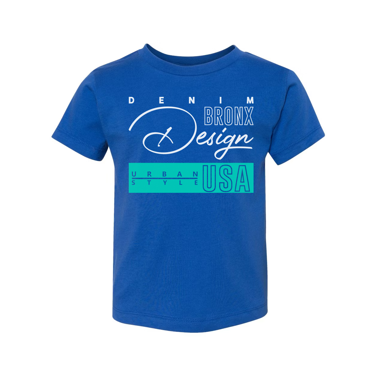 Urban Style USA Graphic T Shirt With Denim Bronx Design For Unisex Casual Wear And USA Theme