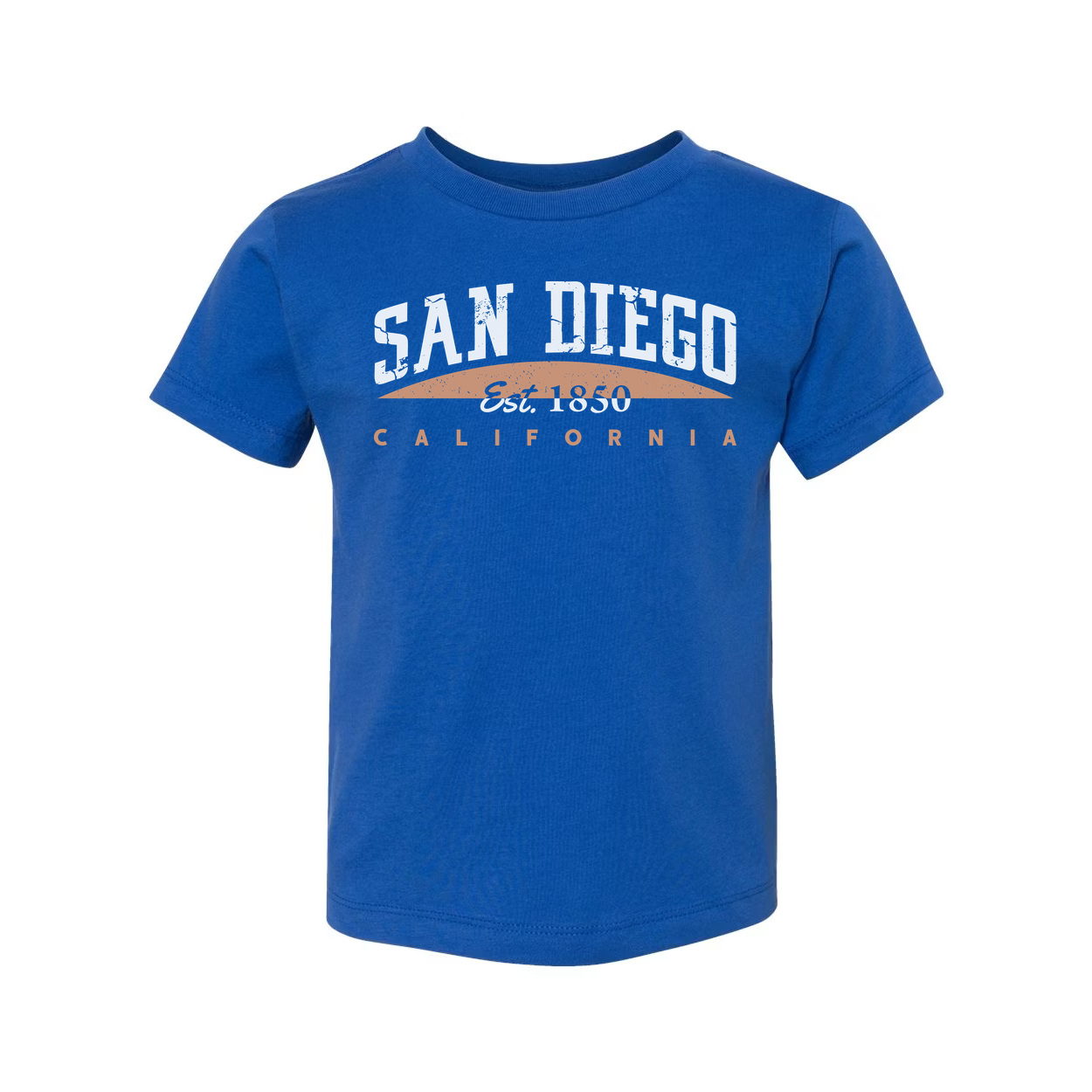 San Diego California Graphic T Shirt Est 1850 Arch Design Vintage City Theme Apparel