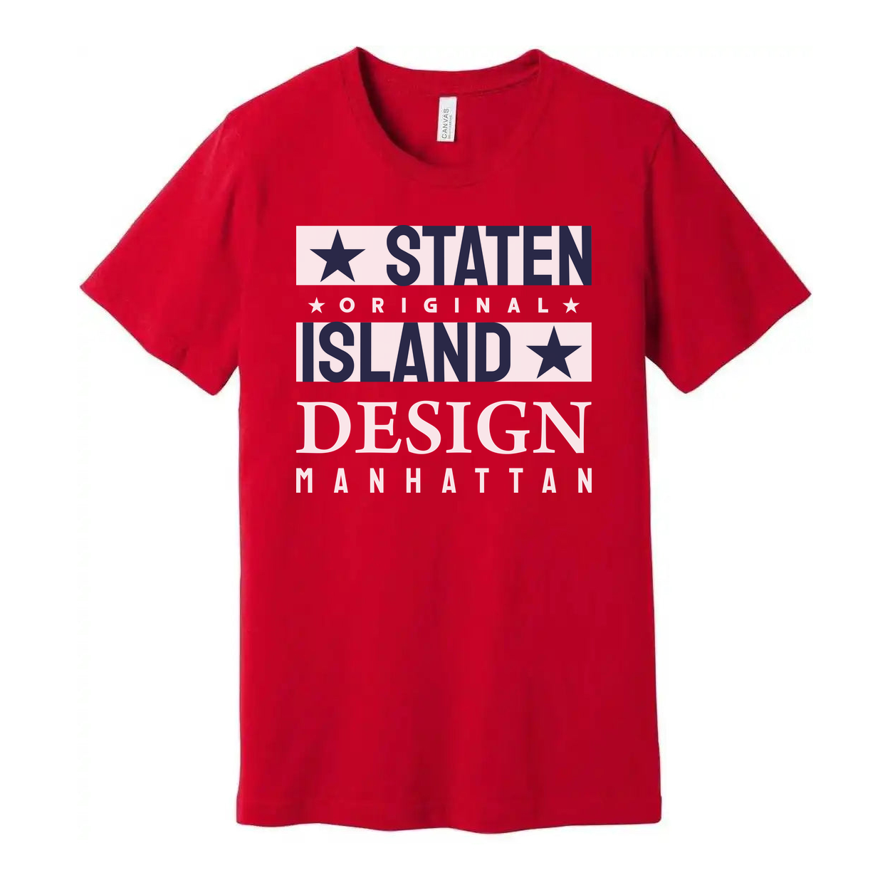 Staten Island Manhattan Design Graphic Tee For Unisex Casual Everyday Wear Collection