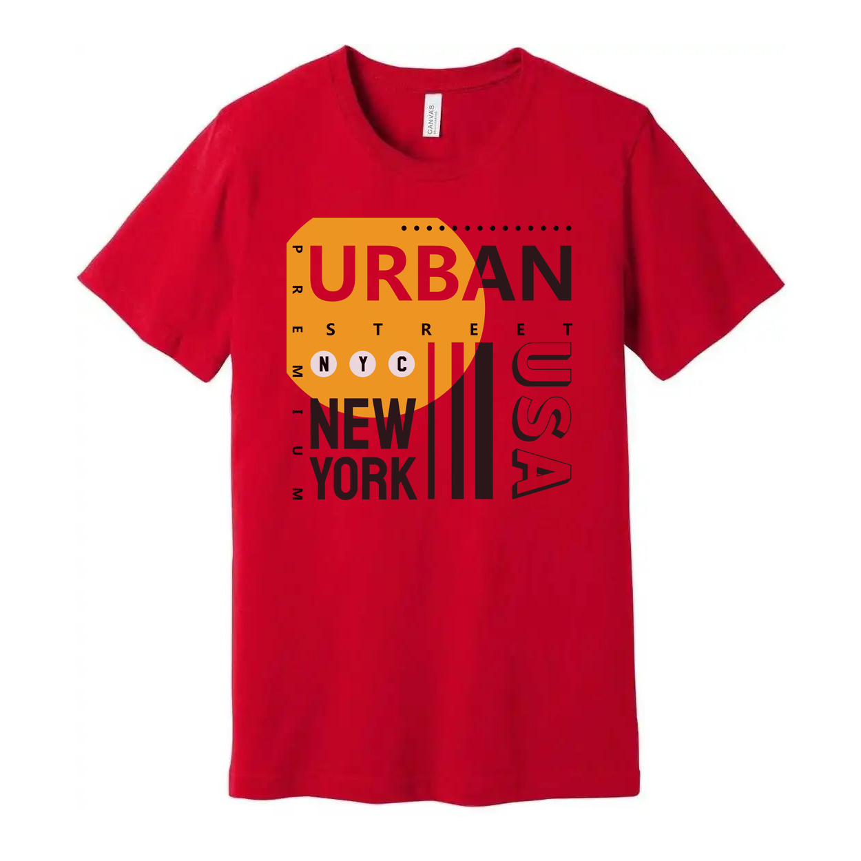 Unisex Urban Street Graphic Tee Featuring New York City Style and USA Emblem Design