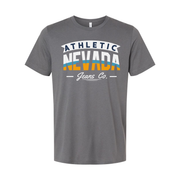 Athletic Nevada Jeans Co Graphic T Shirt Unisex Short Sleeve Casual Wear With Retro Logo Design