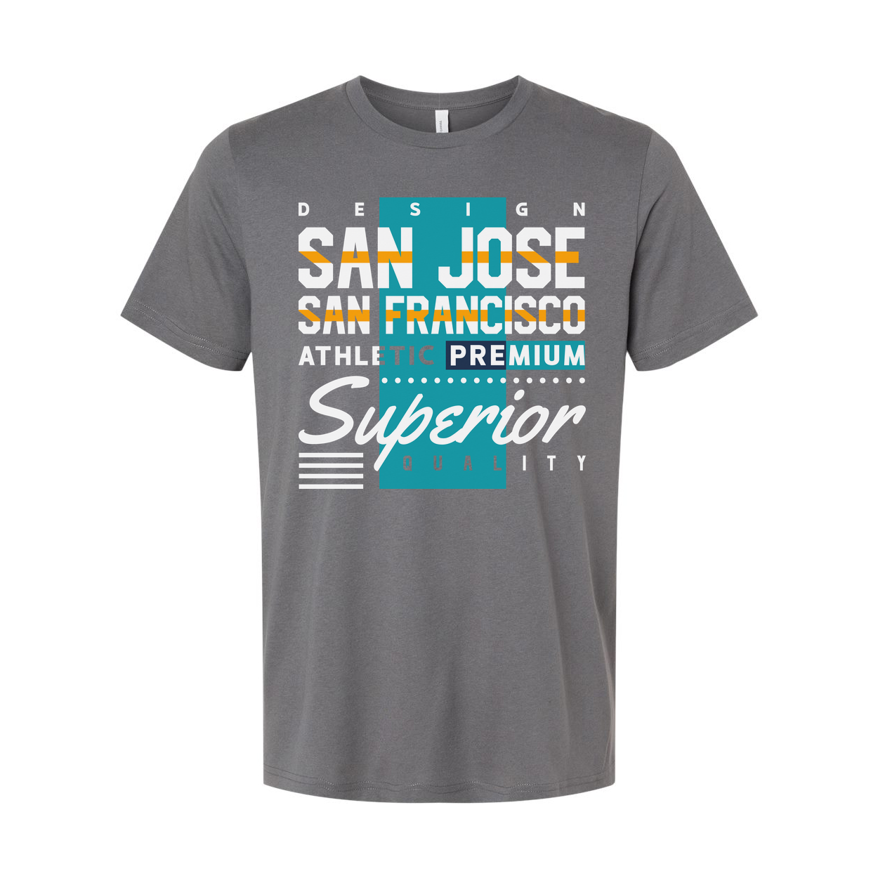 Unisex Graphic Tee Featuring San Jose And San Francisco City Design With Athletic Style