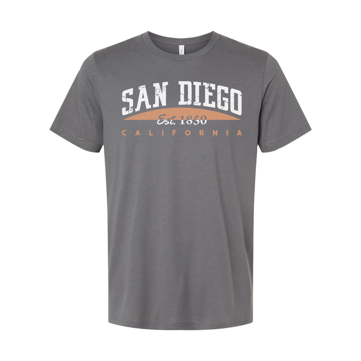 San Diego California Graphic T Shirt Est 1850 Arch Design Vintage City Theme Apparel