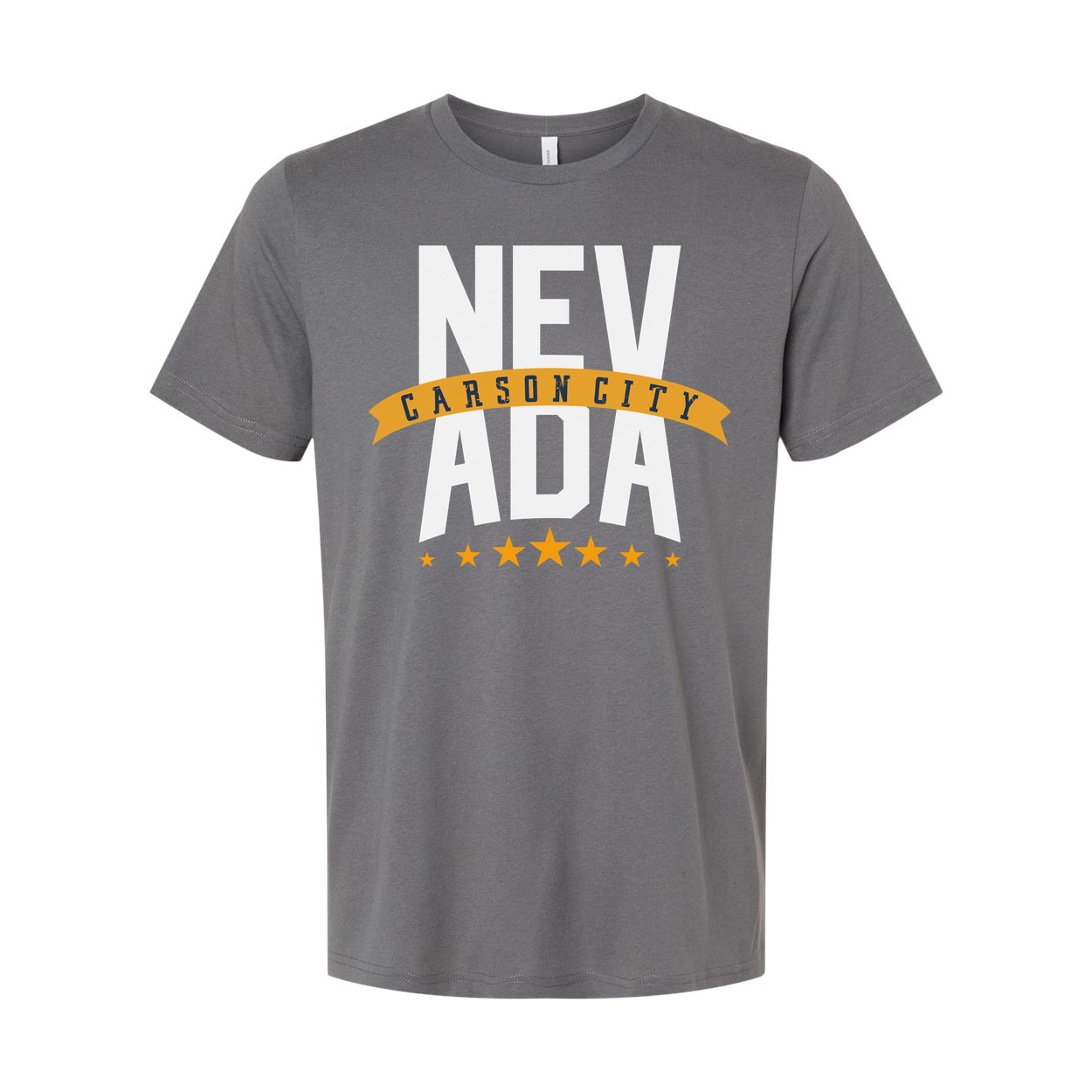 Nevada Carson City Banner Graphic T Shirt For Men And Women Unisex Tee With City Emblem