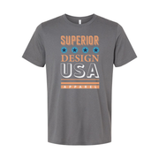 Superior Design USA Apparel Unisex Graphic Tee With Blue Star Icons