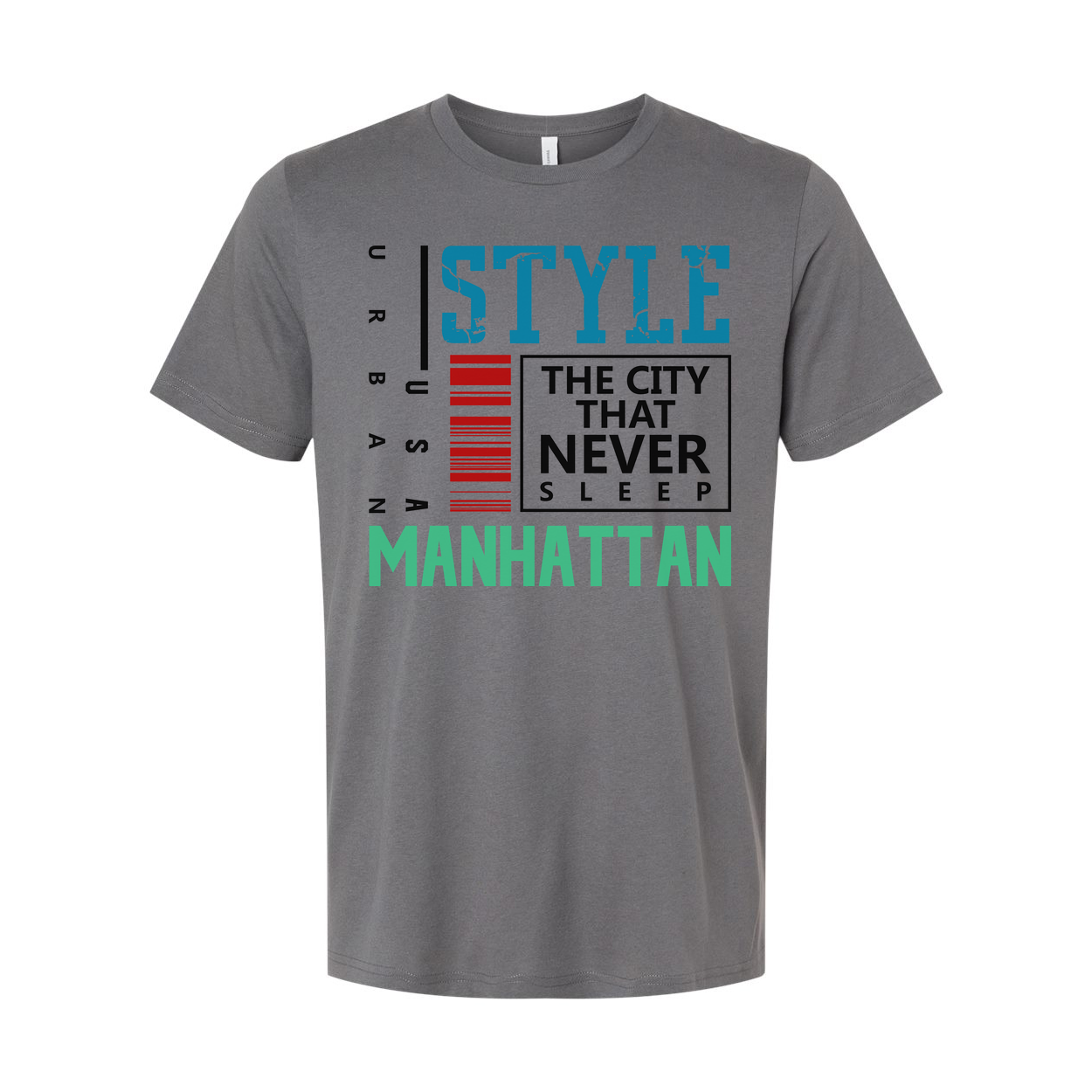 Urban Manhattan Graphic T Shirt With Style The City That Never Sleep Design For Casual Streetwear